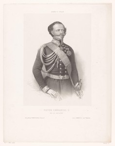 Portret van Victor Emanuel II van Italië