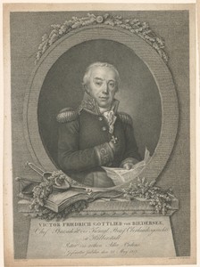 Portret van Victor Friedrich Gottlieb von Biedersee