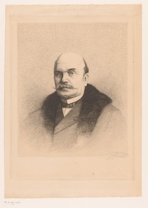 Portret van Victor Gillieaux, naar links