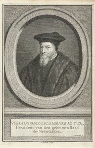 Portret van Viglius ab Aytta Zuichemus