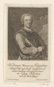 Portret van Wichmann, Baron von Klingenberg