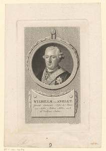 Portret van Wilhelm von Anhalt