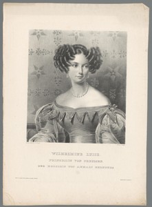 Portret van Wilhelmine Luise von Anhalt-Bernburg