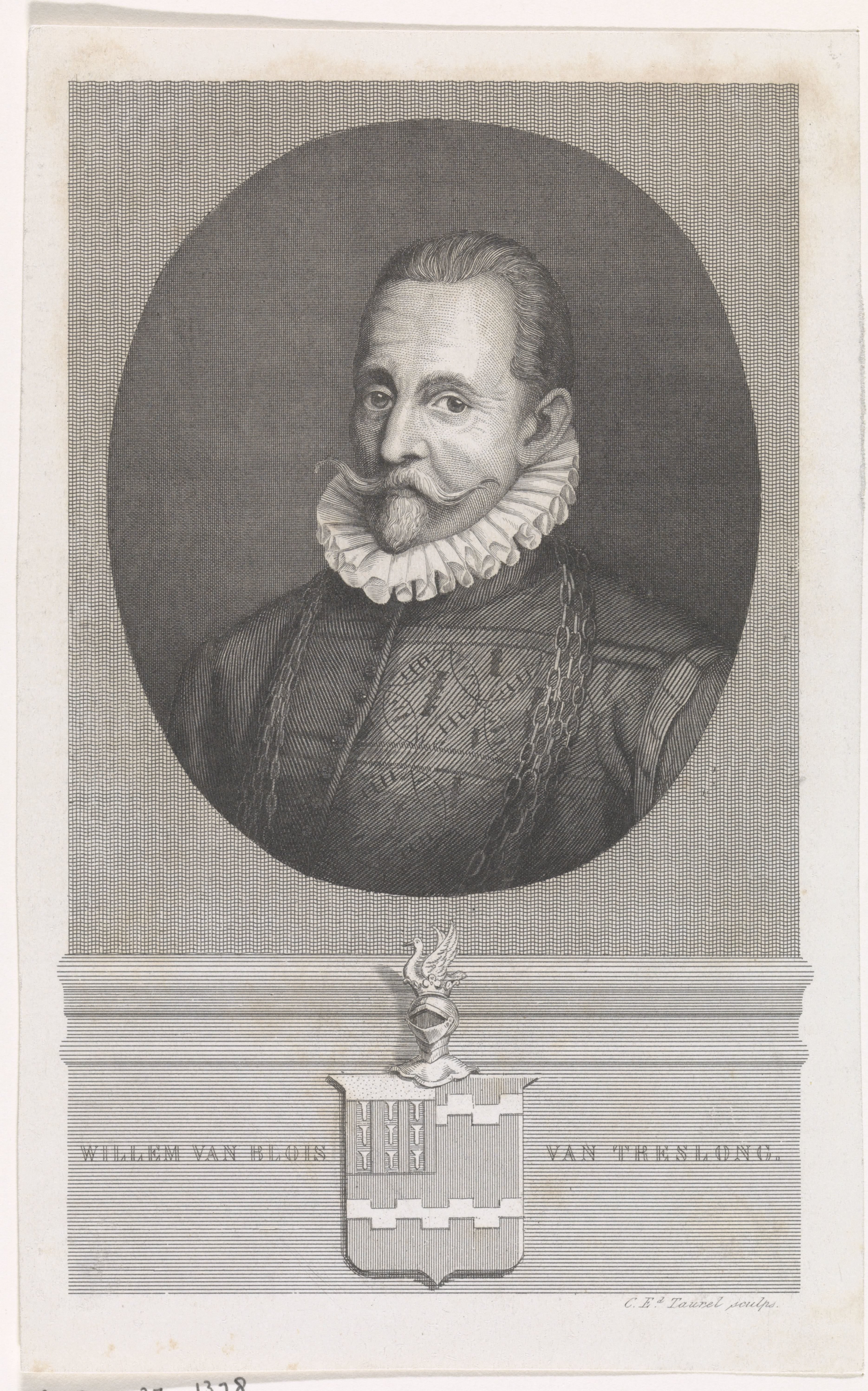 Portret van Willem Bloys van Treslong by Edouard Taurel