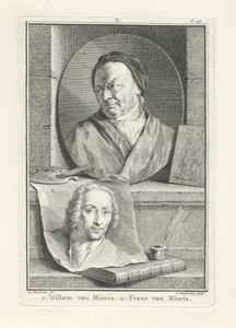 Portret van Willem en Frans van Mieris