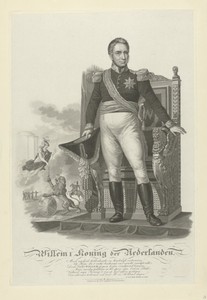 Portret van Willem I Frederik, koning der Nederlanden