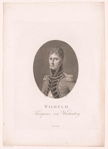 Portret van Willem I van Württemberg als kroonprins