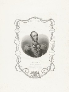 Portret van Willem II, koning der Nederlanden