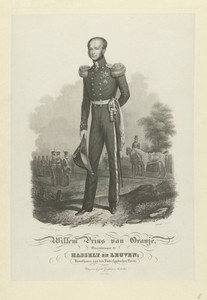 Portret van Willem II, koning der Nederlanden