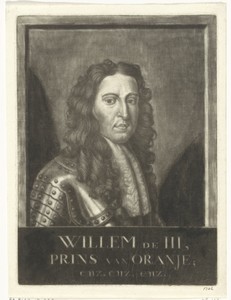 Portret van Willem III, prins van Oranje-Nassau, koning van Engeland