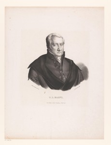 Portret van Willem Leonard Mahne