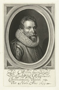 Portret van Willem van den Hove op 49-jarige leeftijd