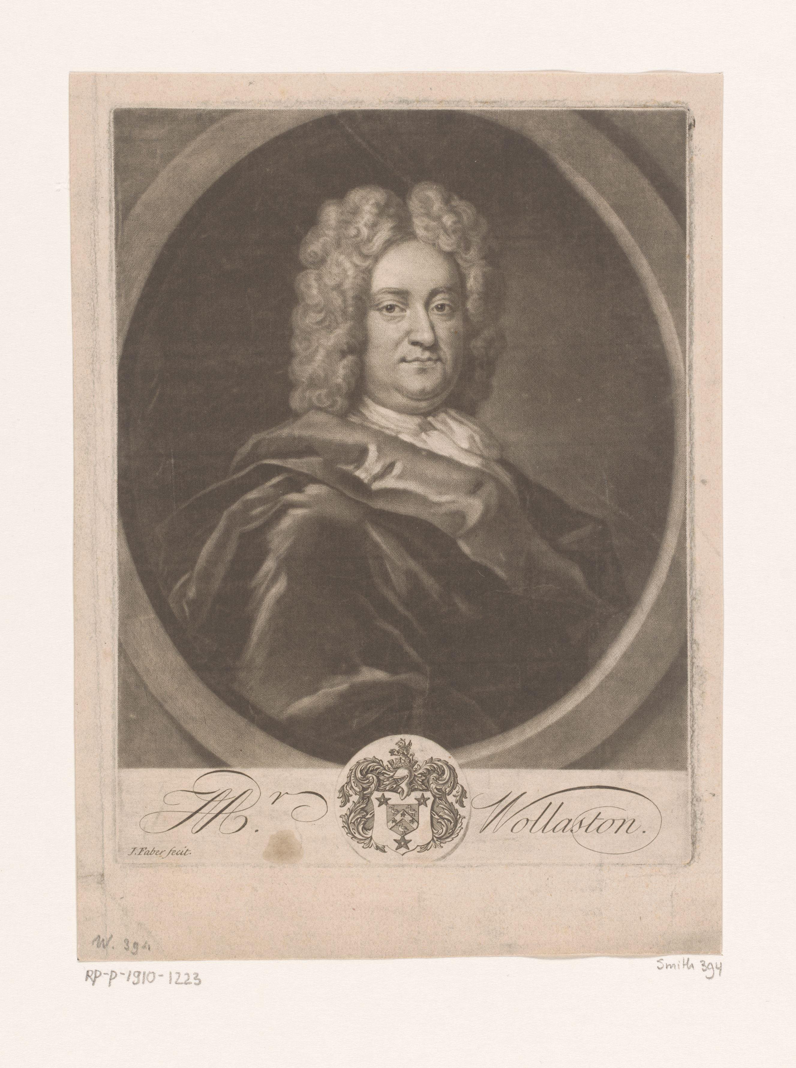 Portret van William Wollaston by John Faber (II)