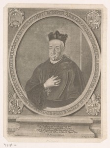 Portret van Wolfgang abt van St. Emmeran op 57-jarige leeftijd