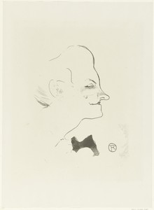 Portret van zangeres Yvette Gilbert