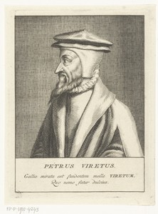 Portret van Zwitserse hervormer Pierre Viret