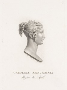 Portretbuste van Carolina Bonaparte