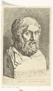 Portretbuste van Sophocles