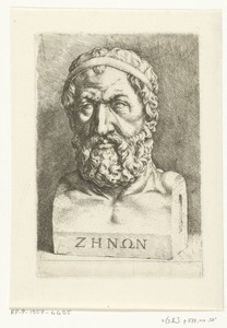 Portretbuste van Zeno van Elea