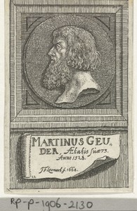 Portretmedaillon van Martin Geuder