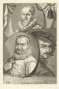 Portretten van Aart Jansz. Druyvestein, Roelant Savery en Frans Hals