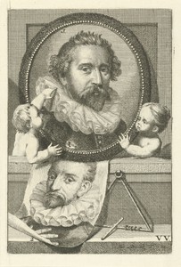 Portretten van Abraham Bloemaert en Tobias Verhaecht
