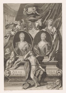 Portretten van Agnes Eleonora Herold en Gertrud Juliana Magdalena Patow