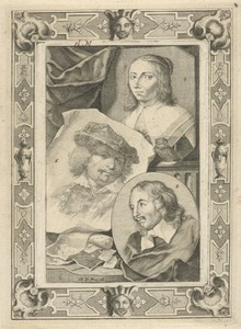 Portretten van Anna Maria van Schurman, Jacob Adriaensz. Backer en Rembrandt Harmensz. van Rijn