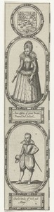 Portretten van Anna van Denemarken en Karel I van Engeland