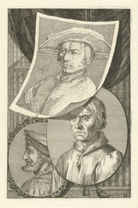 Portretten van Cornelis Engebrechtsz., Bernard van Orley en Lucas van Leyden