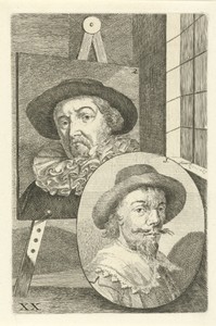 Portretten van David Vinckboons en Jacob van Mosscher