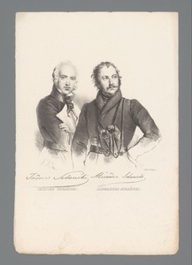 Portretten van de broers Izydor en Alexander Sobański