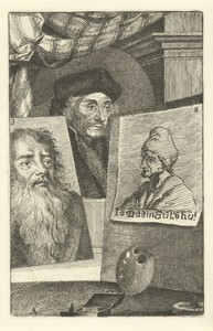 Portretten van Desiderius Erasmus, Hans Holbein de Oude en Jan Mandijn