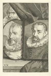 Portretten van Frans Badens, Adriaen de Vries en Jan Antonisz. van Ravesteyn