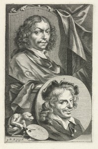 Portretten van Frans van Mieris en Jan Havicksz. Steen