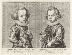 Portretten van Frederik III en Ulrich van Denemarken