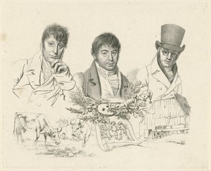 Portretten van H. Stokvisch, J. Smies en D. Kerkhoff
