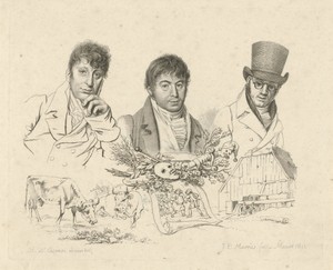 Portretten van H. Stokvisch, J. Smies en D. Kerkhoff