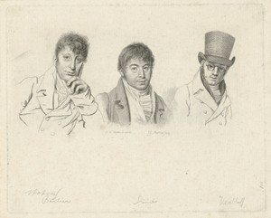 Portretten van H. Stokvisch, J. Smies en D. Kerkhoff