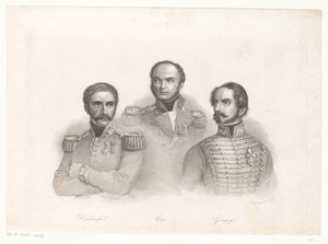 Portretten van Henryk Dembiński, Józef Bem en Artúr Görgei