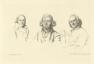 Portretten van Jacobus Buys, Izaak Schmidt en Jurriaan Andriessen