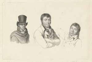 Portretten van Jan Kamphuysen, Dirk Versteegh en Hendrik de Flines