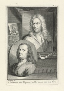 Portretten van Jan van Huysum en Herman van der Mijn