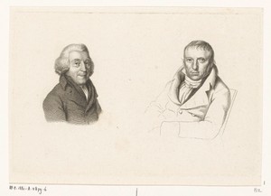 Portretten van Joannes Wilmet en Johannes Kinker