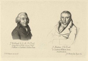 Portretten van Joannes Wilmet en Johannes Kinker