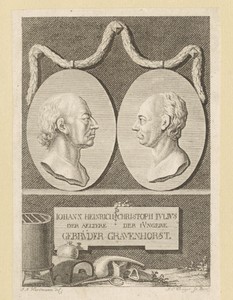 Portretten van Johann Heinrich Gravenhorst en Christoph Julius Gravenhorst