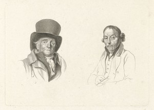 Portretten van Johannes Petrus van Horstok en Warner Horstink