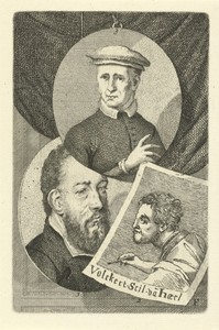 Portretten van Lambertus Suavius, Volckert Claesz. en Dirck Jacobsz.