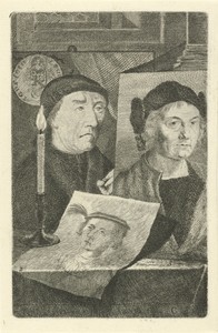 Portretten van Laurens Jansz. Coster, Hugo van der Goes en Albrecht Dürer
