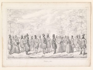Portretten van negentien personen te Teplice